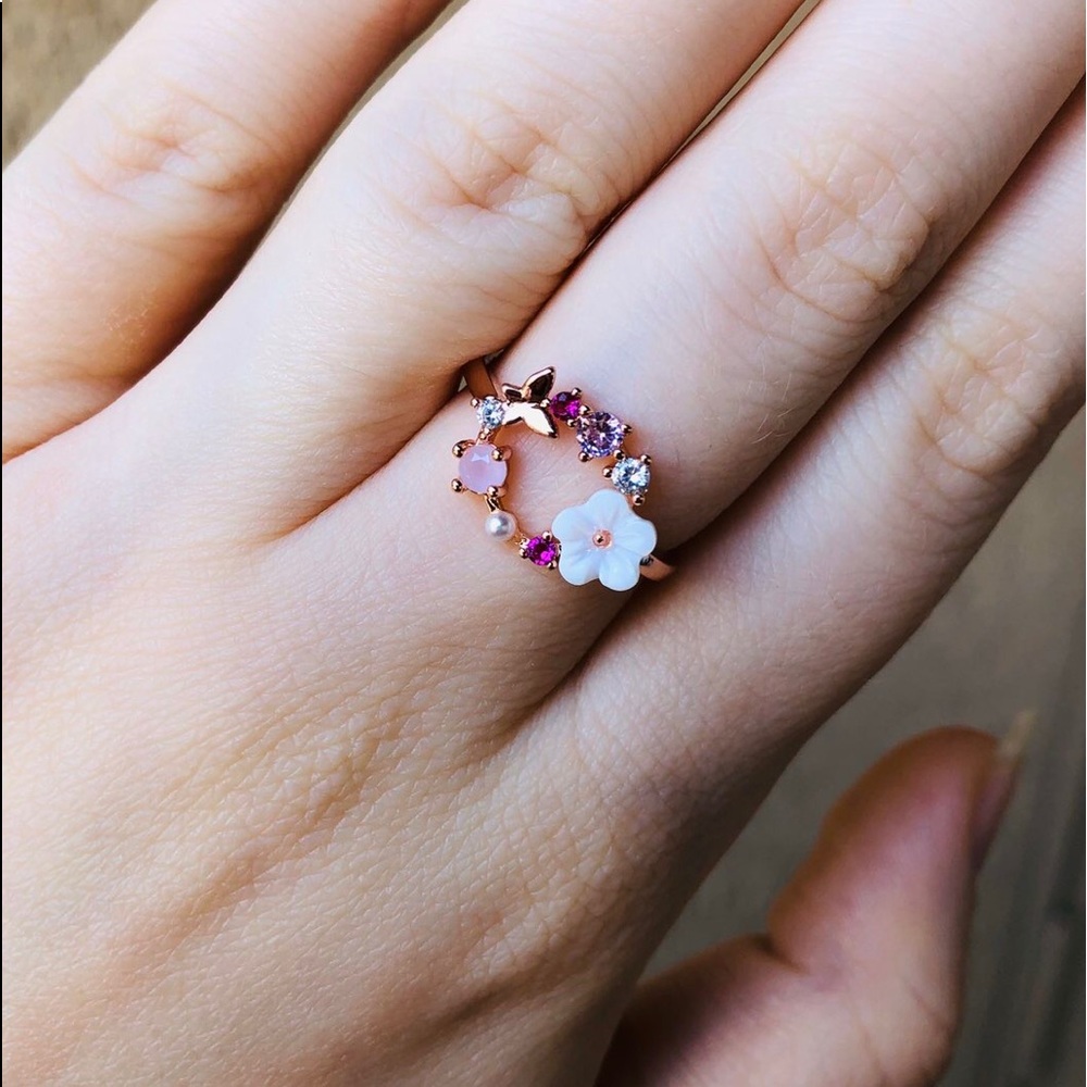 🌸💓Sterling silver beautiful flower ring - Picture 5 of 5